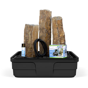 Mongolian Basalt 3 Column Landscape Fountain Kit