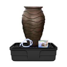 Load image into Gallery viewer, Medium Scalloped Urn Landscape Fountain Kit