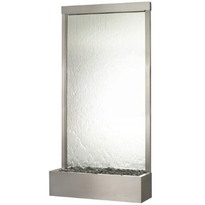 Grande 8' Stainless Silver Mirror Panel