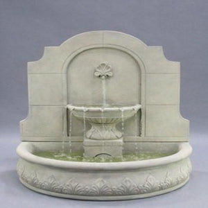 Provincial Cast Stone Wall Outdoor Fountain